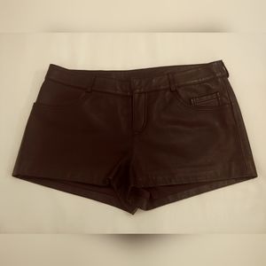 Bebe Kardashian Leather Shorts, size 6